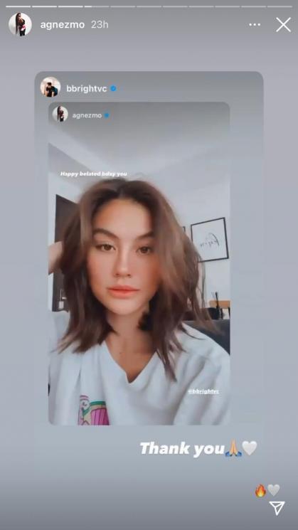 Agnez Mo ucapkan selamat ulang tahun untuk Bright Vachirawit. (Instagram/@agnezmo/@bbrightvc)