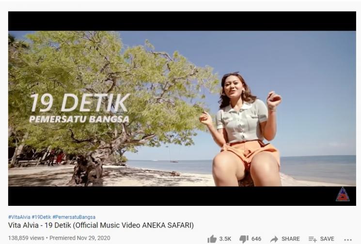 Lagu 19 Detik. (YouTube)