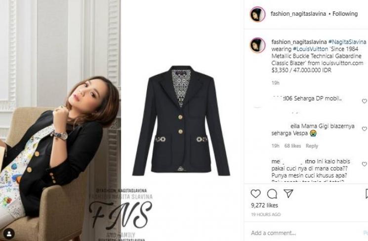 Nagita Slavina (Instagram.com/fashion_nagitaslavina)