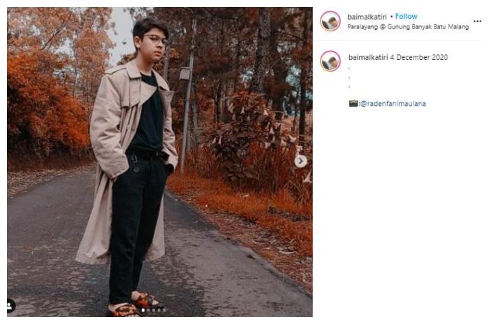 Baim Alkatiri. (Instagram/@baimalkatiri)