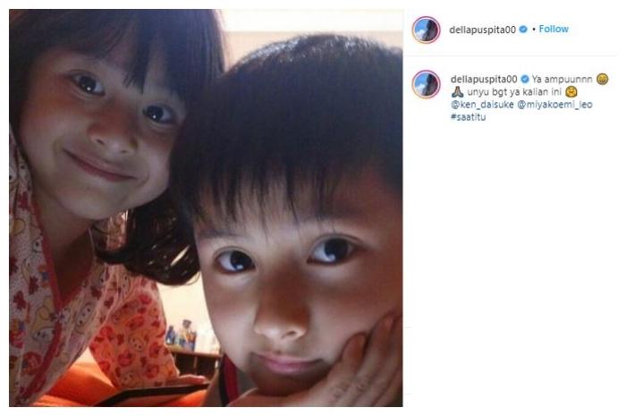 Della Puspita bareng anak. (Instagram/@dellapuspita00)