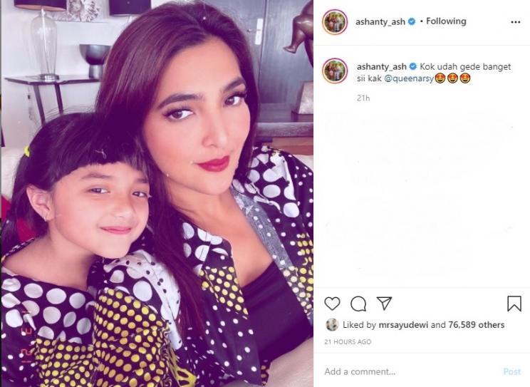 Arsy dan Ashanty. (Instagram/@ashanty_ash)