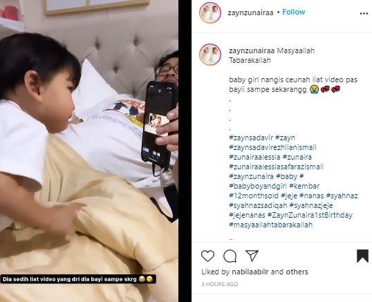 Anak Syahnaz. (Instagram/@zaynzunairaa)
