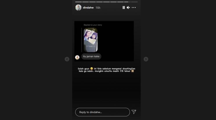 Foto masa kecil Dinda Hauw. (Instagram/@dindahw)