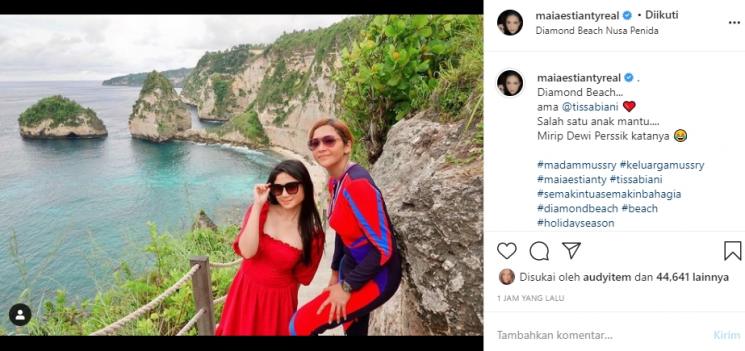 Maia Estianty dan Tissa Biani (Instagram/@maiaestiantyreal)