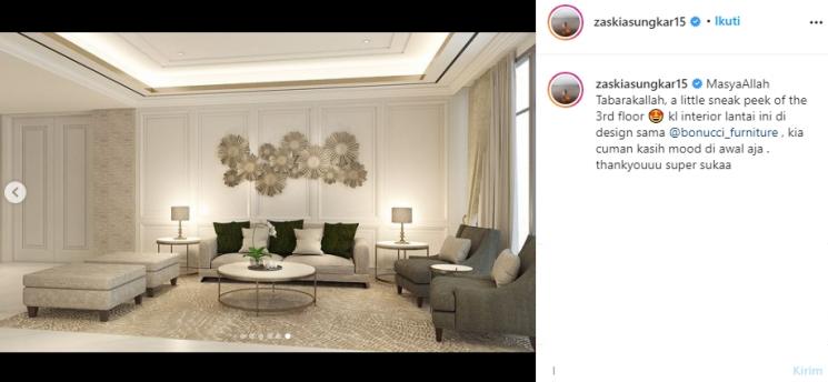 Rumah baru Zaskia Sungkar dan Irwansyah (Instagram/@zaskiasungkar15)