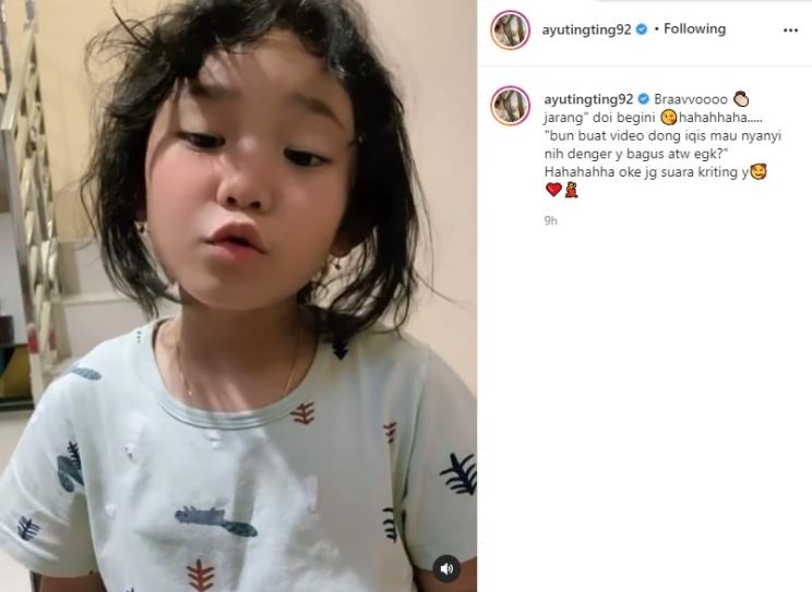 Bilqis, putri Ayu Ting Ting. (Instagram/@ayutingting92)