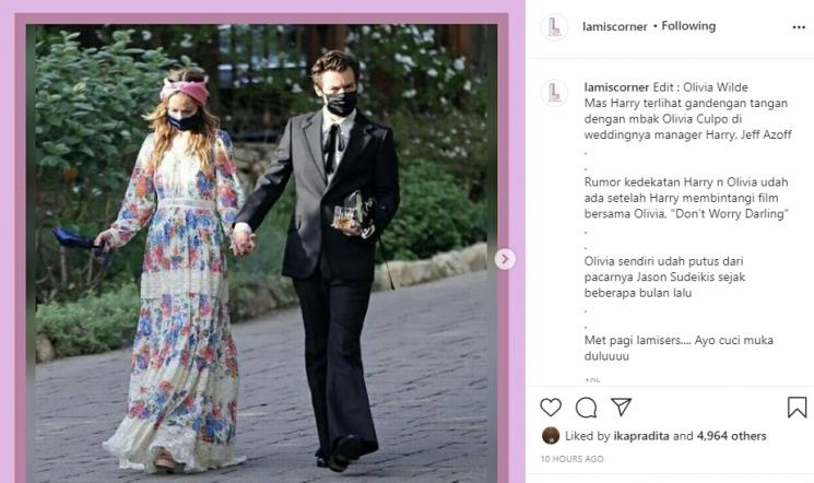 Harry Styles dan Olivia Wilde (Instagram/@lamiscorner)