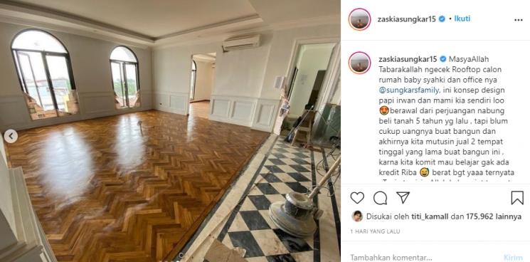 Rumah baru Zaskia Sungkar dan Irwansyah (Instagram/@zaskiasungkar15)