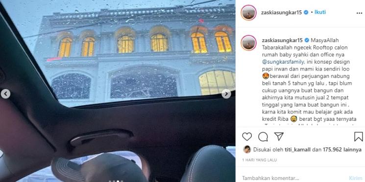 Rumah baru Zaskia Sungkar dan Irwansyah (Instagram/@zaskiasungkar15)