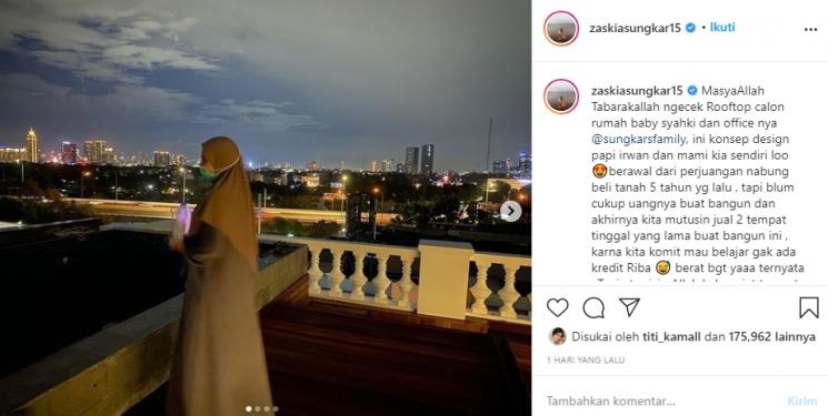 Rumah baru Zaskia Sungkar dan Irwansyah (Instagram/@zaskiasungkar15)