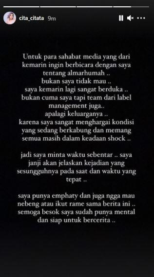 Cita Citata ngamuk banyak pernyataan aneh soal Chacha Sherly. (Instagram/@cita_citata)