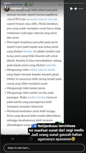Dahlia Poland antar anak buat sunat (Instagram.com/dahliachr)