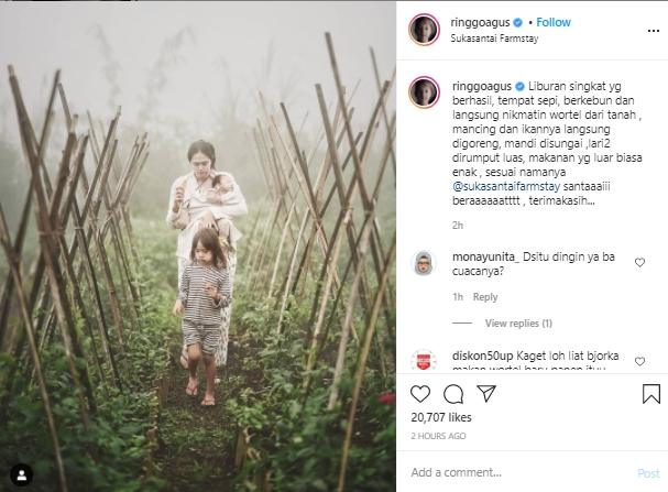 Keluarga Ringgo Agus Rahman (Instagram.com/ringgoagus)