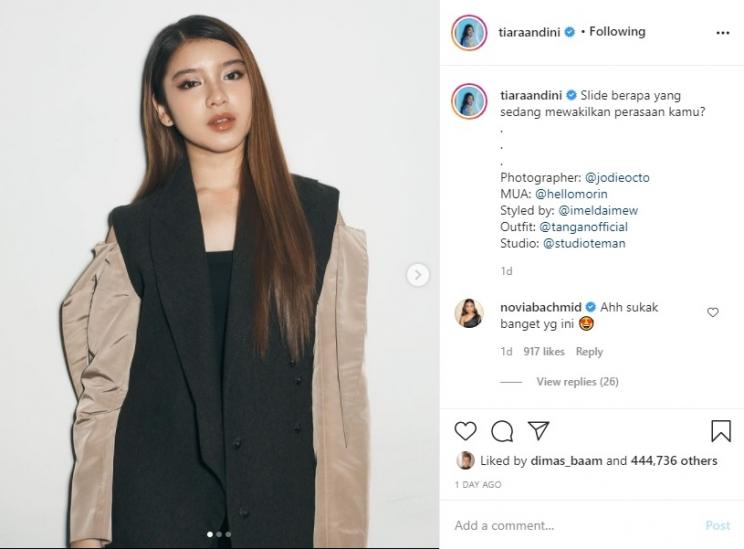 Tiara Andini. (Instagram/@tiaraandini)