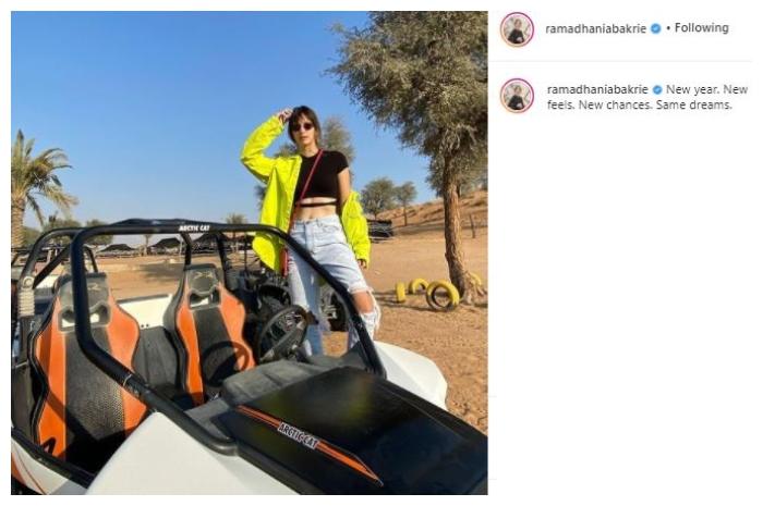 Momen liburan Nia Ramadhani ke Amerika Serikat. (Instagram/@ramadhaniabakrie)