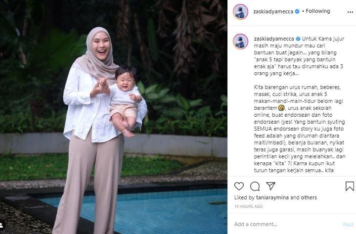 Zaskia Adya Mecca. (Instagram/@zaskiadyamecca)