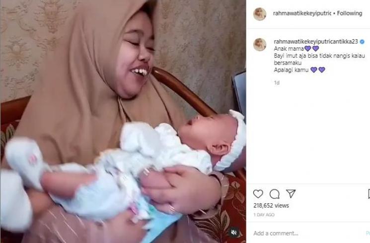 Postingan Kekeyi (Instagram.com/rahmawatikekeyiputricantikka23)