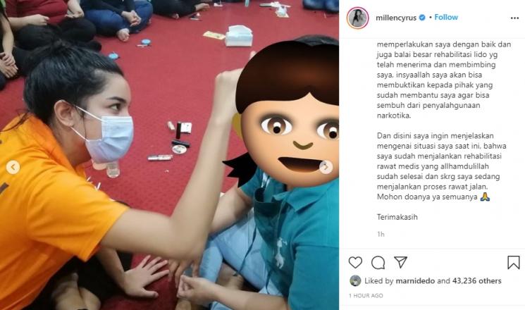 Millendaru atau Millen Cyrus (Instagram/@millencyrus)