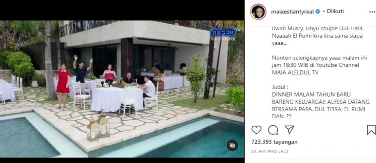 Acara dinner mewah Maia Estianty (Instagram/@maiaestiantyreal)