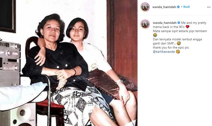 Wanda Hamidah dan ibunya (Instagram/@wanda_hamidah)