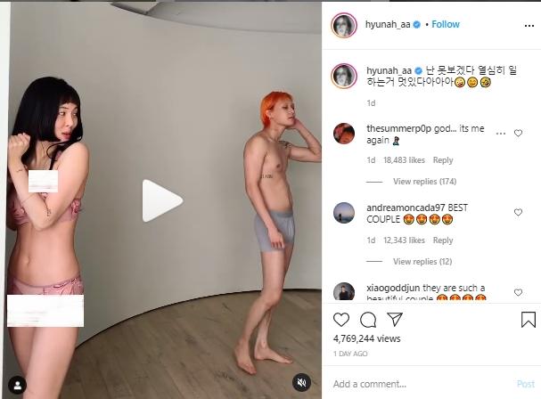 HyunA dan E'Dawn (Instagram.com/Hyunah_aa)