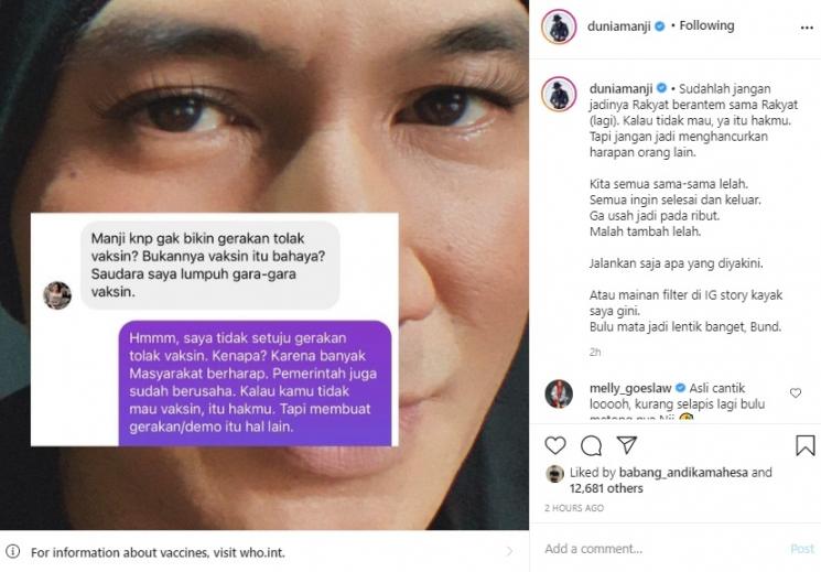 Anji Manji. (Instagram/@duniamanji)