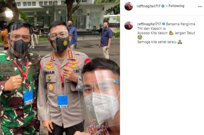 Raffi Ahmad vaksin Covid19. (Instagram/@raffinagita1717)