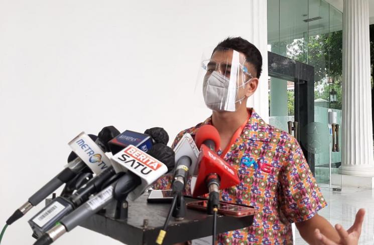 Raffi Ahmad di Kompleks Istana Kepresidenan Jakarta. (Suara.com/Umay Saleh)