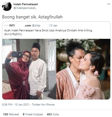 Indah Permatasari (Twitter.com)