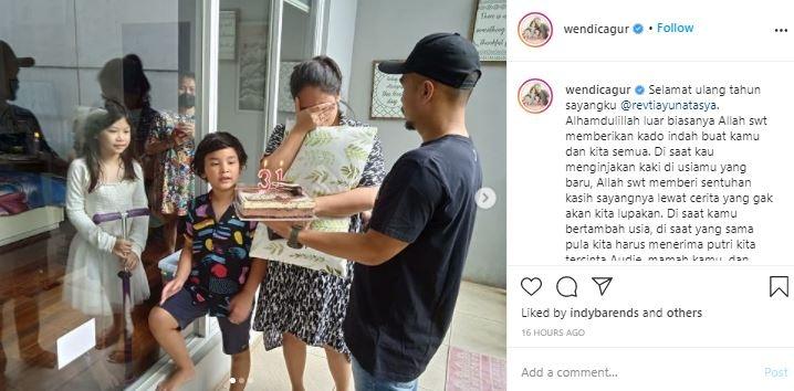 Anak dan Mertua Wendy Cagur positif Covid19. (Instagram/@wendicagur)