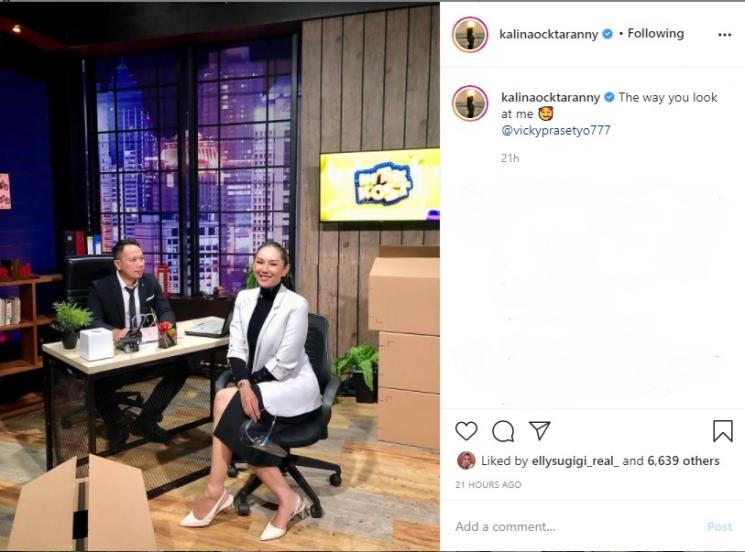 Kalina Ocktaranny dan Vicky Prasetyo. (Instagram/@kalinaocktaranny)