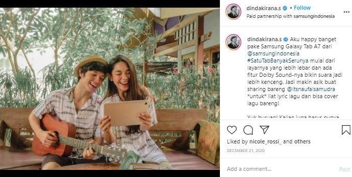 Dinda Kirana dan Naufal Samudra. (Instagram/@dindakirana.s)