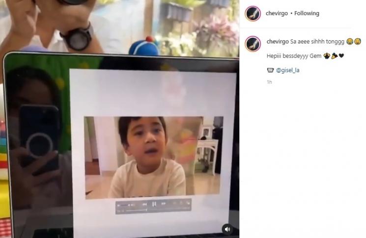Rafathar ajak Gempi sekolah bareng di London. (Instagram)
