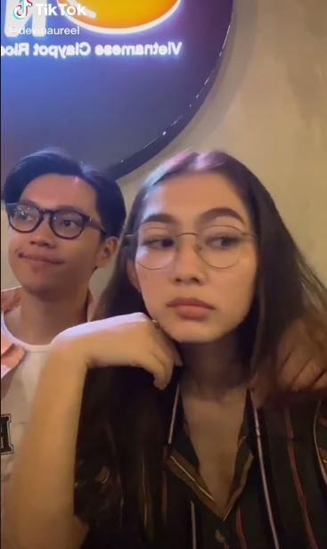 Devina Aurel dan Brandon Salim. (TikTok/DevinaAureel)