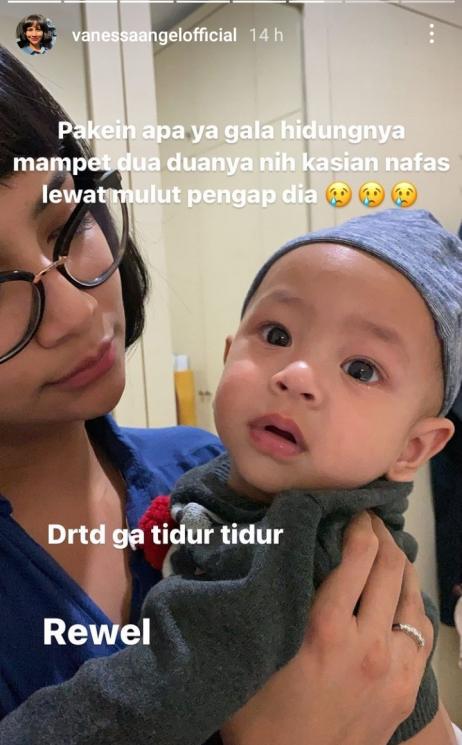 Anak Vanessa Angel sakit (Instagram/@vanessaangelofficial)