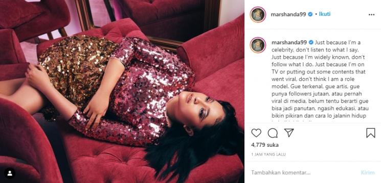 Postingan Marshanda (Instagram.com)