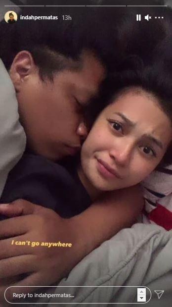 Indah Permatasari dan Arie Kriting. (Instagram/@indahpermatas)