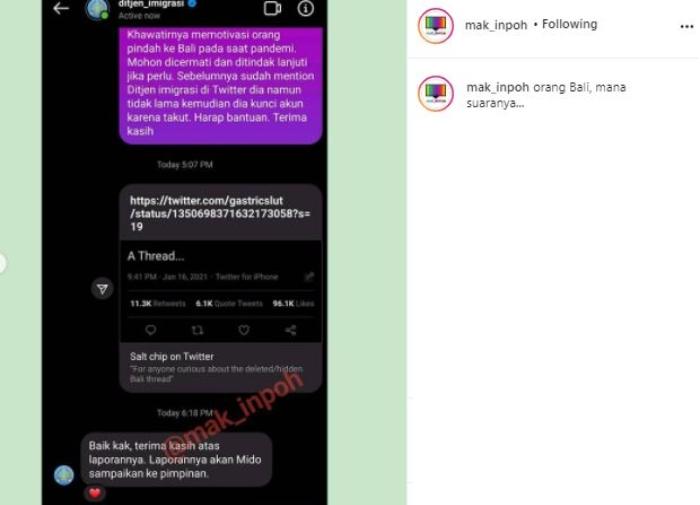 Kristen Gray, turis viral yang meresahkan. (Instagram/@mak_inpoh)