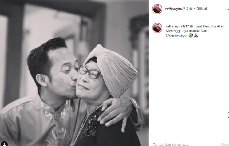 Ibu Denny Cagur Meninggal dunia (Instagram/@raffinagita1717)