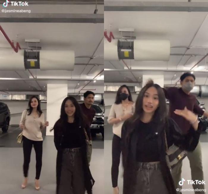 Jasmine Abeng, Ririn Ekawati dan Ibnu Jamil. (TikTok/JasmineAbeng)