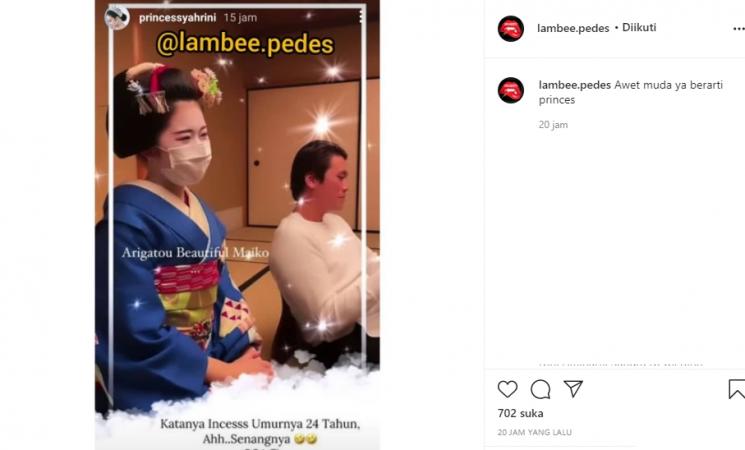 Postingan Syahrini (Instagram.com)