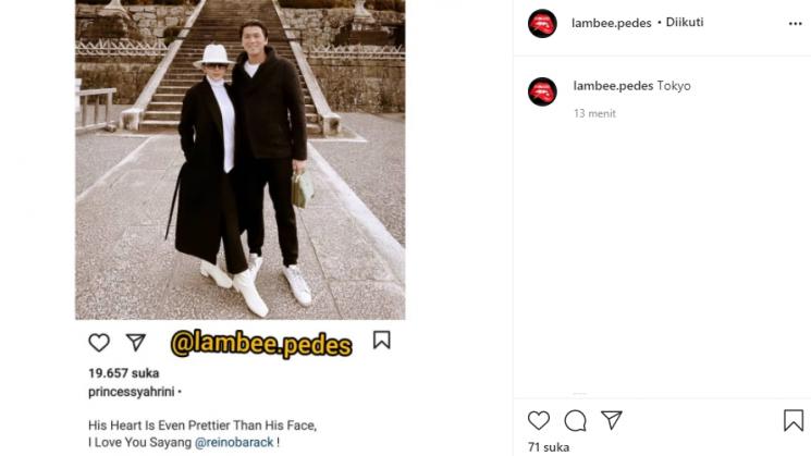 Syahrini dan Reino Barack (Instagram.com)