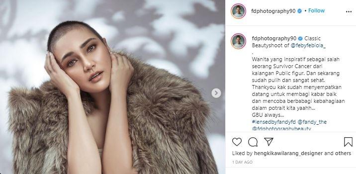 Pemotretan Feby Febiola. (Instagram/@fdphotography90)