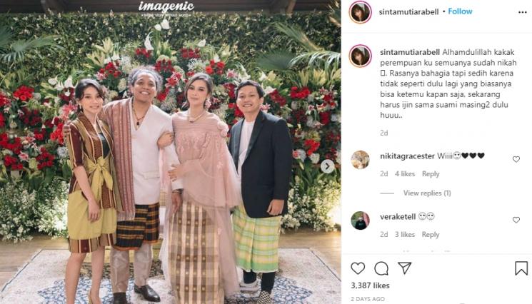 Adik Indah Permatasari hadiri pernikahan kakaknya (Instagram.com)