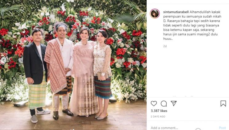 Adik Indah Permatasari hadiri pernikahan kakaknya (Instagram.com)
