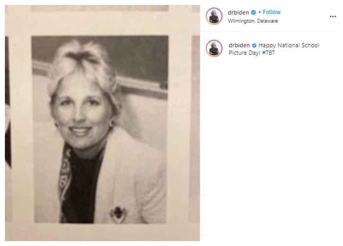 Jill Biden, ibu negara AS yang baru. (Instagram/@drbiden)
