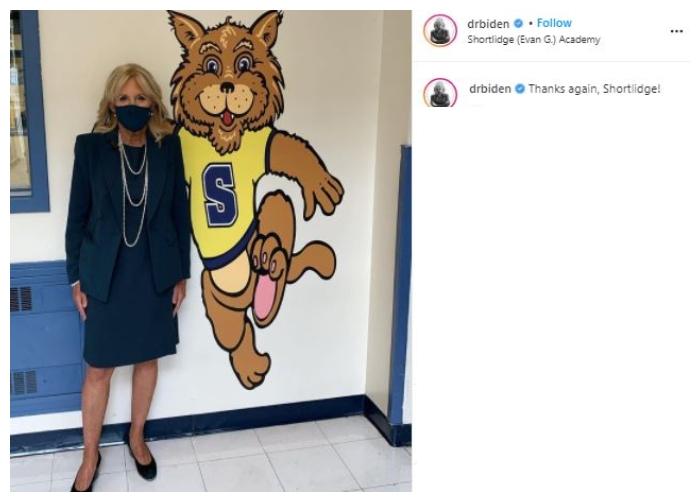 Jill Biden, ibu negara AS yang baru. (Instagram/@drbiden)