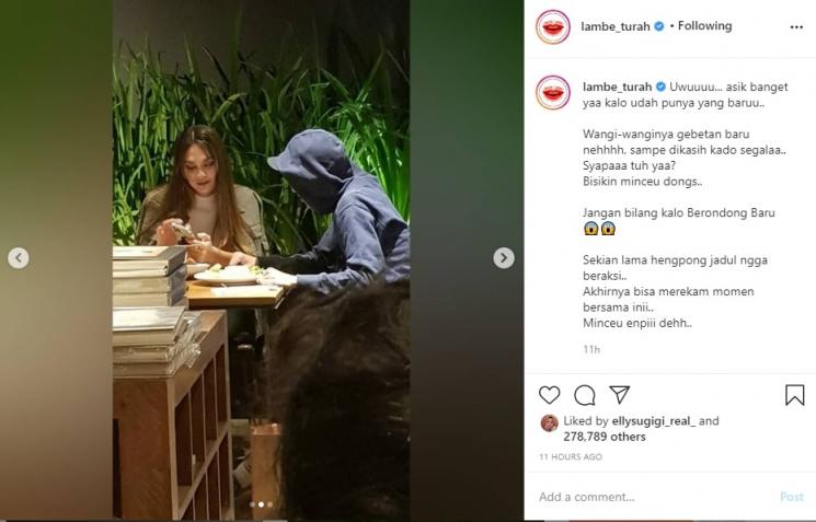 Luna Maya Bahagia Dikasih Kado. (Instagram/@lambe_turah)