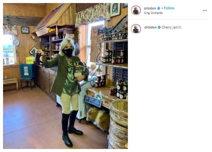 Jill Biden, ibu negara AS yang baru. (Instagram/@drbiden)
